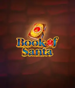 Immerse yourself in the festive spirit with the Book of Santa game by Endorphina, featuring an intricately designed golden book adorned with Santa's iconic symbol. This image conveys the warmth and excitement of Christmas, set against a warm red background. Perfect for holiday season gaming, promising a captivating adventure. 